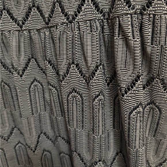 Lucky Brand Size Large Black and White Patterned Dress - Picture 8 of 8